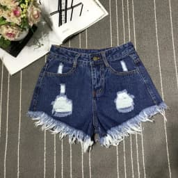 New High Waist Tassel Broken Denim Shorts Female 2026 Summer Korean Version Raw Edge Wide Leg Loose Plus Size Jean Shorts Women