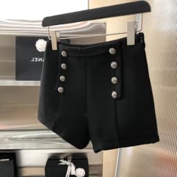 Vintage Woolen Shorts for Women High Waist Double-breasted Pants 2025 New Bottoms Temperament Thicked Pantalones Cortos De Mujer