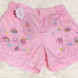 Japanese Preppy Style Kawaii Cartoon Embroidery Shorts Y2k Aesthetic Summer All Match Short Pant Harajuku High Street Shorts