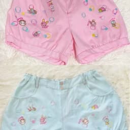 Japanese Preppy Style Kawaii Cartoon Embroidery Shorts Y2k Aesthetic Summer All Match Short Pant Harajuku High Street Shorts