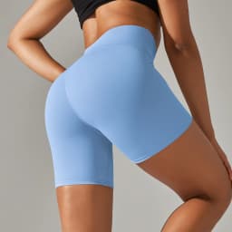 Women Yoga Legging Shorts Quick Drying Cycling Workout Gym Shorts Squat Proof High Waist Fitness Tight Shorts Sports Short