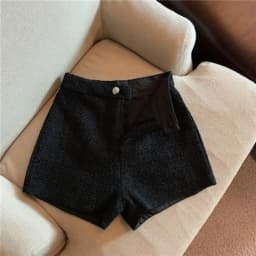 OCEANLOVE Autumn Winter Women Shorts Solid High Waist Korean Fashion Pantalones Cortos Wide Leg Vintage Ropa De Mujer