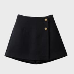 Tweed Shorts Skirts Women Clothing High Waist Thicked Vintage Wide Leg Pants Pantalones Cortos De Mujer 2025 New Bottoms 7n011