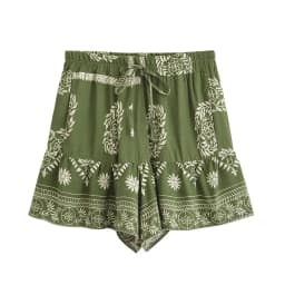 Boho Queens Women 2025 Wild Floral Print Summer Bohemian Short Pants with Pockets Lady Beach Rayon Holiday Boho Shorts