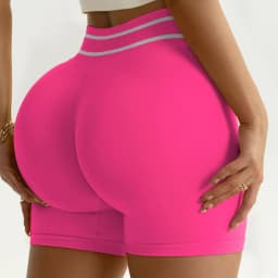 Women Gym Casual Shorts Running Biker Scrunch Sports Short Pants Yoga Fitness Workout Training High Waist Tights Elastic
