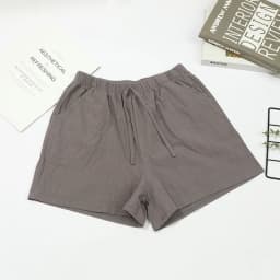 2026 New Women Cotton Linen Shorts Summer Casual Solid with Pockets Wide Leg Shorts Fashion All-match Loose Sport Short Pants