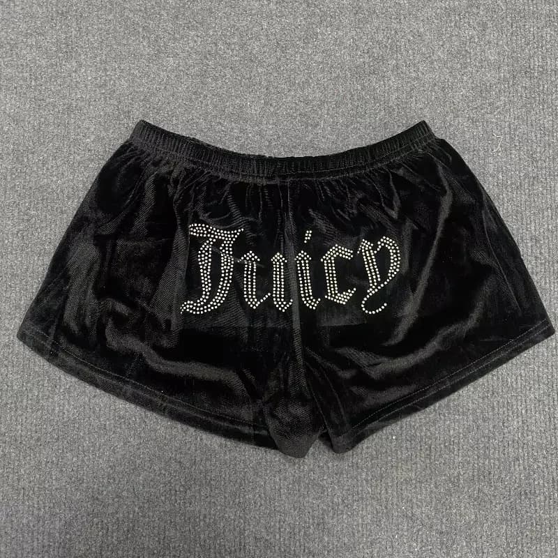 Retro fashion Gothic breathable casual tight pants, low waisted women's shorts, summer hot brick decoration