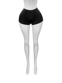 FAGADOER Y2k Sexy Bodycon Shorts for Woman Solid Color High Waist Elasticity Shorts Female Streetwear Bottoms 2025 Summer New