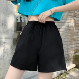 Casual Linen Shorts Women Gym Workout Shorts Cotton Shorts Summer Big Size Loose Home Beach Hot Lace Up Shorts