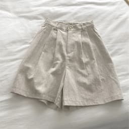 Limiguyue Breathable Cotton Linen Shorts Japanese Retro High Waist Wide Leg Bermuda Shorts Suit Casual Summer Woman Loose J200