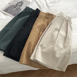 Limiguyue Breathable Cotton Linen Shorts Japanese Retro High Waist Wide Leg Bermuda Shorts Suit Casual Summer Woman Loose J200