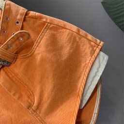 2026 Summer New Orange Denim Shorts Women High Waist Pockets Sexy Hot Pants Jean Shorts Denim Shorts Pants
