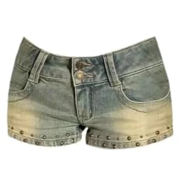 2026 Casual Women's Denim Shorts 2000s Aesthetic High Waist New Fashion Hot Girls Multi-Pocket Button Super Short Hot Pants