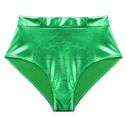 Womens Metallic Booty Shorts Shiny Panties Bikini Briefs Hot Pants Music Festival Rave Pole Dance Bottoms Party Costume Clubwear