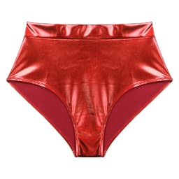 Womens Metallic Booty Shorts Shiny Panties Bikini Briefs Hot Pants Music Festival Rave Pole Dance Bottoms Party Costume Clubwear