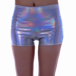 Women's Faux PU Leather Shorts Shiny Slim Elastic Sexy Short Pants for Nightclub Cheer Dance Club Wear Hot Fashionable Shorts