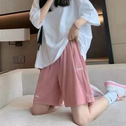 Ice Silk Wide Leg Sports Shorts Women's Summer Thin High Waist plus Size Loose Slimming Casual Five-Quarter Length Pants