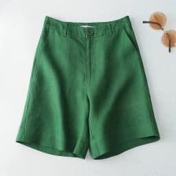 Women's Shorts Linen Half Knee Length Mid Wide Female Short Pants Bermuda Offer Aesthetic Hot Streetwear Korean Style For Summer