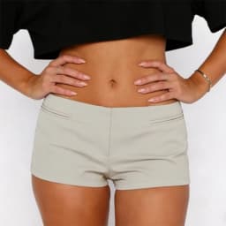 Coquette Low Rise Micro Shorts for Women Bottoms Y2K Mini Bodycon Hot Booty Shorts Sexy Going Out Cheeky Boyshort Streetwear