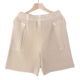 Miyake Pleated Shorts Women 2026 Summer New Cool Pleats Pants Loose Draped Nine-Point Flared Pants Large Hem Irregular Versatile