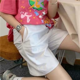 Loose Casual Large Sports Shorts Elastic Waist Korean Style Short High Waist Pants Fitness Running Shorts Women Summer Harajuku