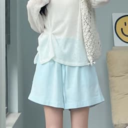 2026 Women Summer Linen White Shorts Casual Solid Two Pockets High Waist Shorts Woman Soft Cool Baggy Hot Lace Up Short Pants