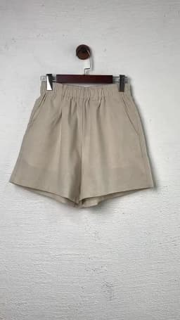 Women's High Waist Cotton Linen Shorts 2025 Casual Summer Solid Elastic Harajuku Blue Streetwear Calças Femininas