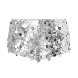 Maemukilabe Music Festival Rave Hot Shorts Shiny Sequin Elastic Low Waist Short Pants for Vacation Streetwear Coquette Outfits