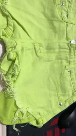 New Summer Fashion Personality Fruit Green Jeans Mujer Denim Shorts Women Sexy Low-rise Wide-leg A-shaped Shorts