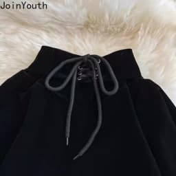 High Waist Black Women Shorts 2025 New Bottoms Bandage Fashion Sweet Black Booty Shorts Cute Velvet Pantalones Cortos De Mujer