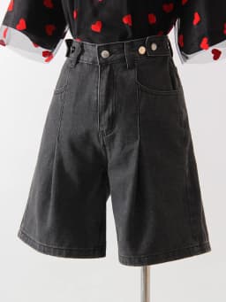 Summer Jean Shorts Women Denim High Waist Black Baggy Short Jeans Summer Pants Women's Bermuda Denim Shorts Wide Leg For Women