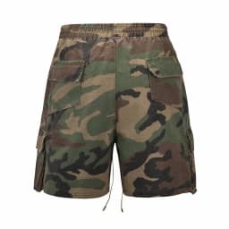 New Fashion Multi-pocket Camouflage Drawstring Jeans Knee Shorts Casual Hip-hop Fashion Loose Comfortable Women's Pants