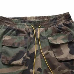 New Fashion Multi-pocket Camouflage Drawstring Jeans Knee Shorts Casual Hip-hop Fashion Loose Comfortable Women's Pants