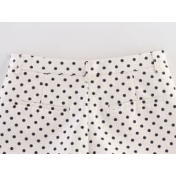 YENKYE 2025 Vintage Polka Dot Shorts Women Mid-rise Casual Summer Short Pants Pantalones Cortos
