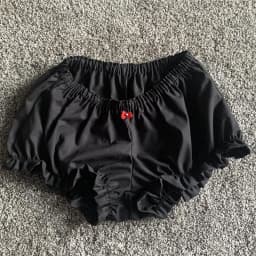 Lamuusaa Shorts y2k Women Clothes Casual Ruffle Trim/Plaid/Solid Color/Duck Print Elastic Waist Pajama Hot Pants 2000s Clothing