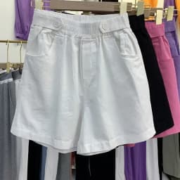 Lucyever Black White Denim Shorts Women 2025 Summer  High Waist Casual Shorts Woman Basic Loose Wide Lge Short Pants Hot Sale