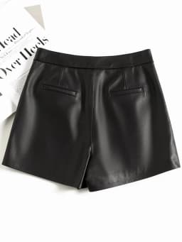 Leather Shorts Women Genuine Sheepskin Short Pants High Waist Sexy Women 2025 New In Outwears