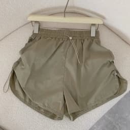 Y2K Drawstring Cargo Shorts Women Summer High Waist Loose Quick Drying Sports Shorts Female Solid Wide Leg Casual Short Pants