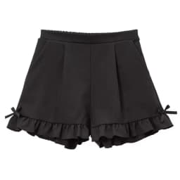 Cute Shorts for Women 2025 New Bottoms Japanese Pantalones Cortos De Mujer Ruffles Bow Lace Slim Fit Summer Black Shorts 49D675