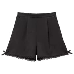 Cute Shorts for Women 2025 New Bottoms Japanese Pantalones Cortos De Mujer Ruffles Bow Lace Slim Fit Summer Black Shorts 49D675