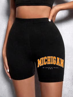 Summer Womens Sports Shorts New York The Emipure City Letter Printing Fitness Short Pantsstretch Thin Soft Female Sport Swear