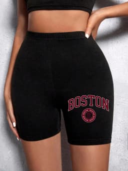 Summer Womens Sports Shorts New York The Emipure City Letter Printing Fitness Short Pantsstretch Thin Soft Female Sport Swear