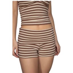 Foldover Shorts For Women Y2k Polka Dot/Stripe Cute Micro Short Fold Over Pajama Bottoms Slim Going Out Mini Shorts Loungewear