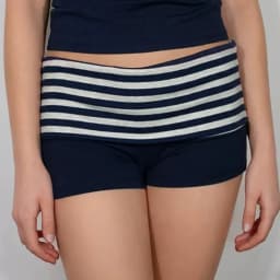 Foldover Shorts For Women Y2k Polka Dot/Stripe Cute Micro Short Fold Over Pajama Bottoms Slim Going Out Mini Shorts Loungewear