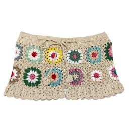 Gaono Y2K Vintage Women's Knit Crochet Shorts Casual Hollow Out Elastic Waist Drawstring Short Pants Lounge Shorts for Summer