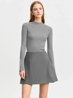 AMII Minimalist Casual Shorts Skirts Women High Waist 2026 Summer Fashion Office Lady Commuter A-Line Mini Skirt 12343035