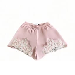 Sexy Satin Shorts Women Loose Elastic Waist Chic Fashion Solid Patchwork Lace Shorts Female 2025 Summer New Party Streetwears