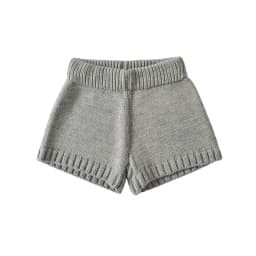 Spring Women Straight Knitting Shorts Girl's Elastic Middle Waist Short Pants Dark Gray Light Gray