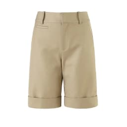 Women's Summer Shorts High Waist Knee Length Straight Pants with Belt Office Khaki White Black Casual Short Pants Women Fashion