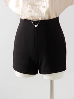 Streamgirl Black Micro Shorts For Women High Waist Invisible Zipper Elastic Mini Shorts For Women Casual Women's Summer Shorts